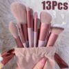 3-Piece Pink Makeup Brush Set | All-in-One Beauty Essentials