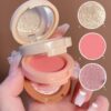 Blush & Highlighter Duo – Pink Glow & Golden Shine